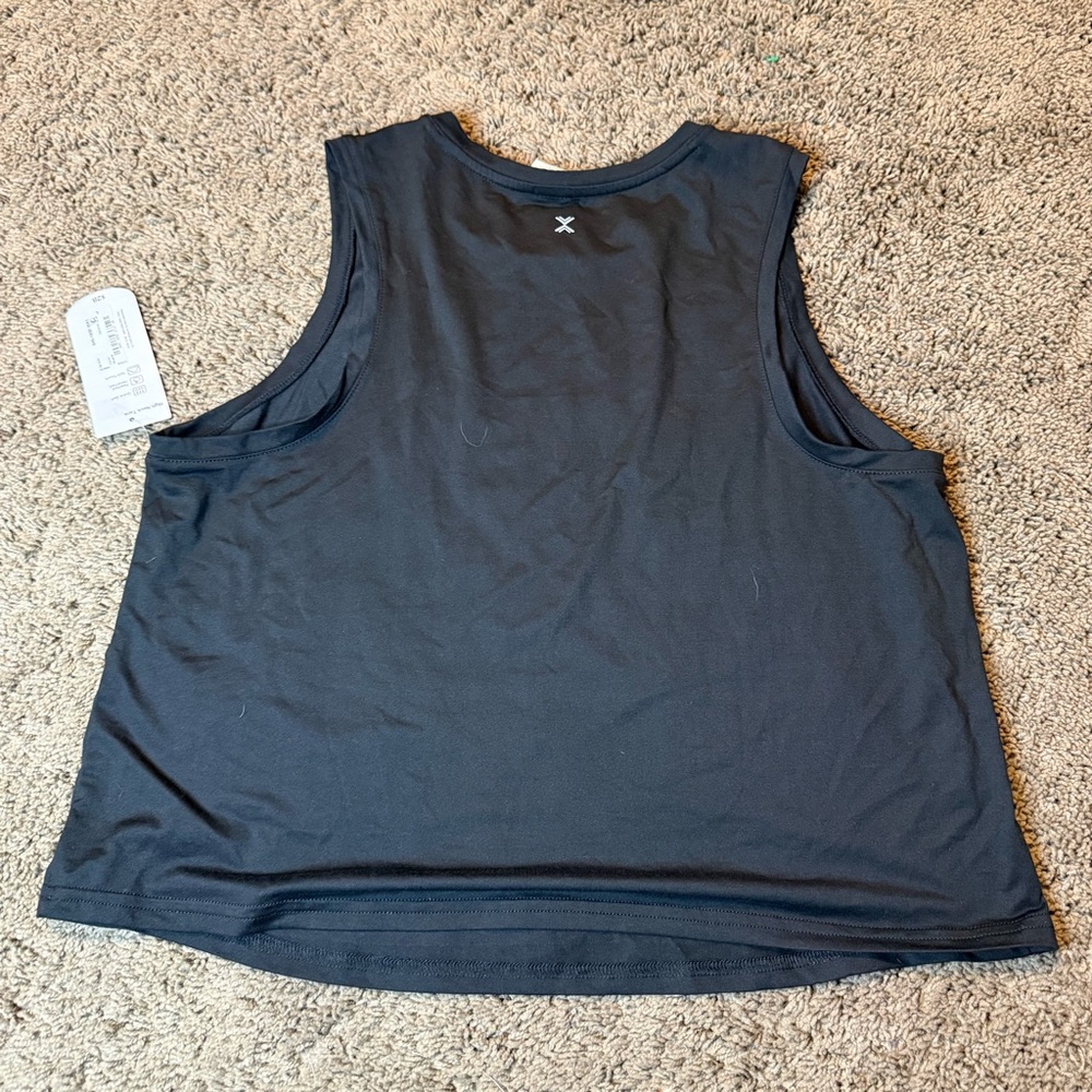 New with tag Xersion black high neck activewear tank top quick dry Large T13
